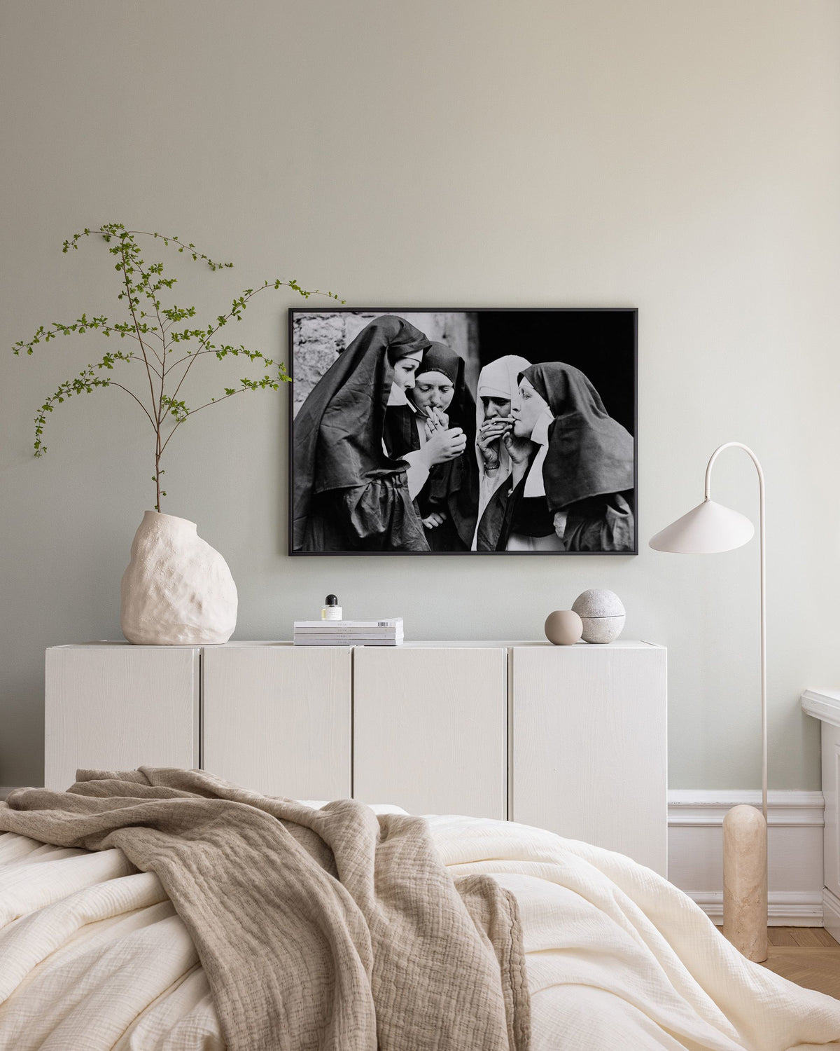 Nuns Smoking Canvas print