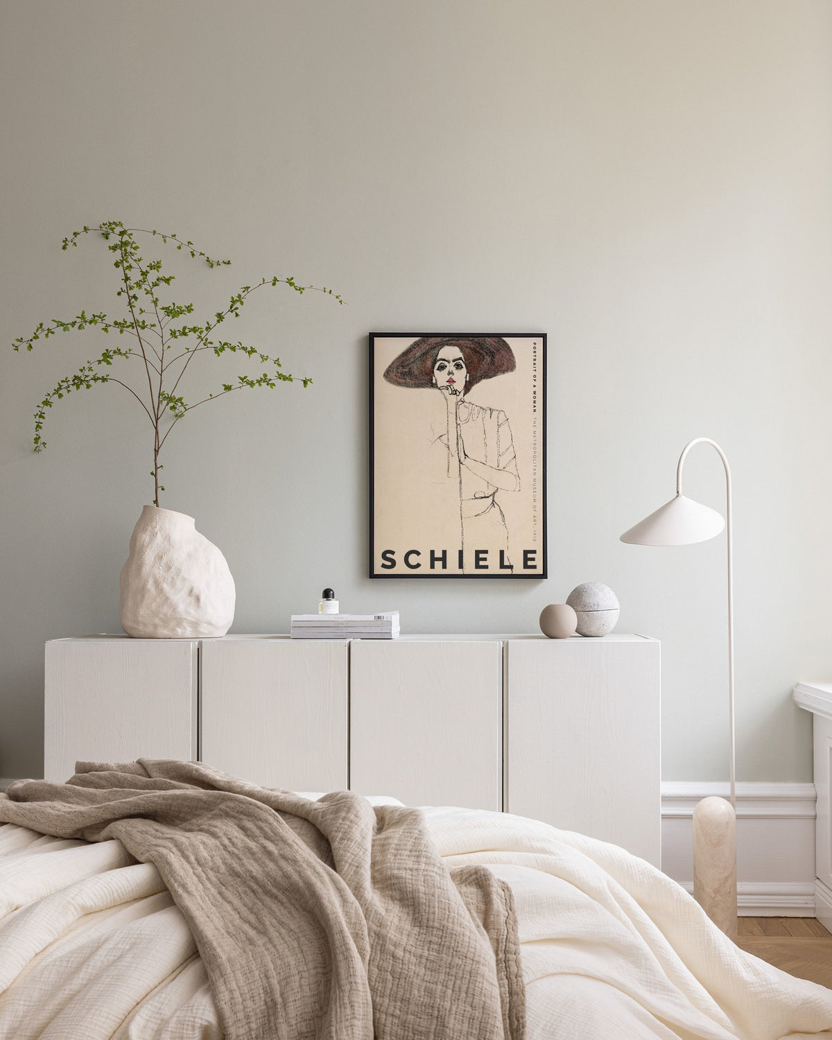 Egon Schiele - Portrait of a Woman Canvas print