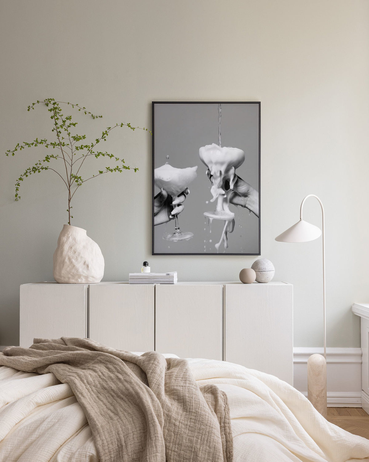 Pouring Champagne Canvas print