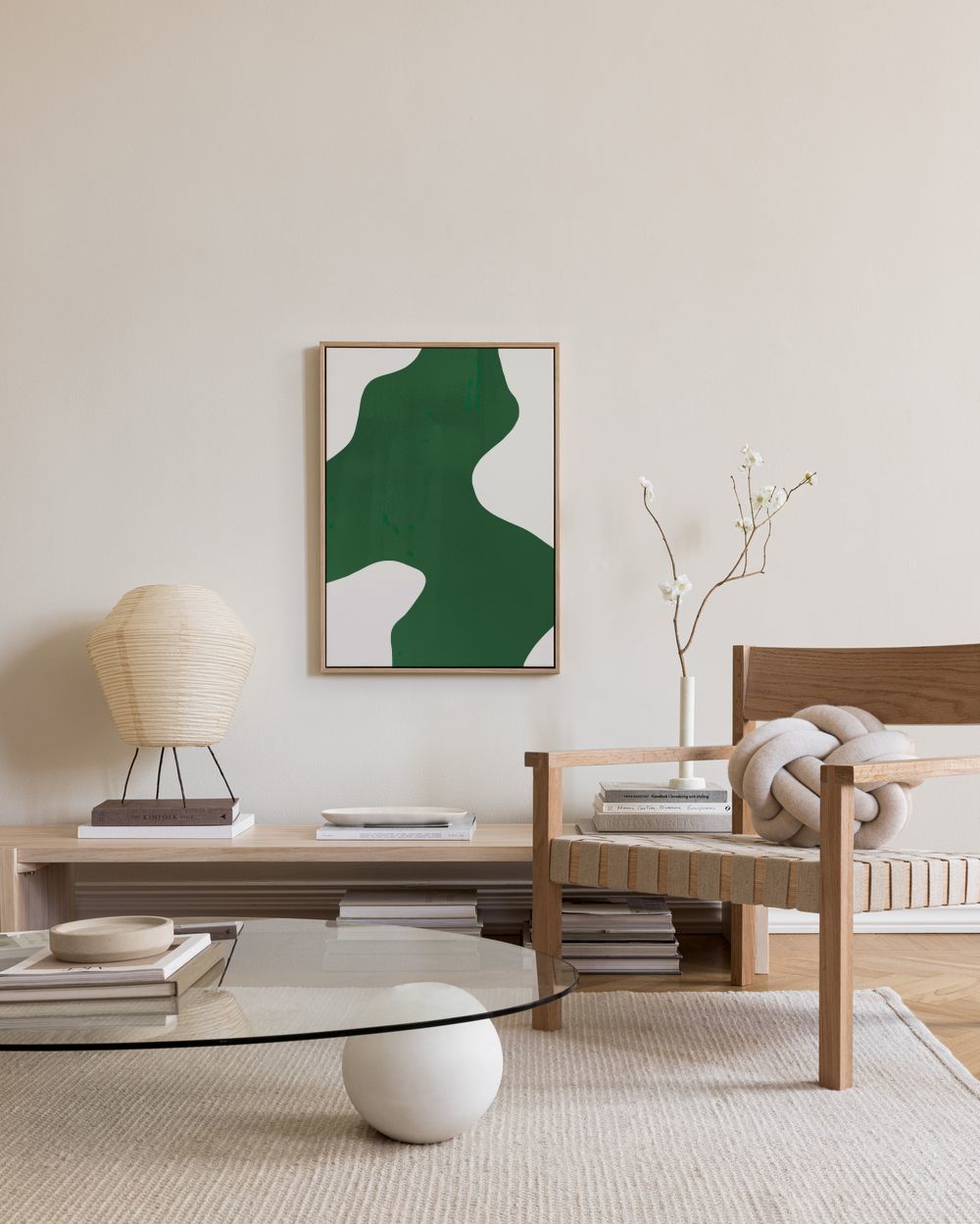 Green Shape Canvas print
