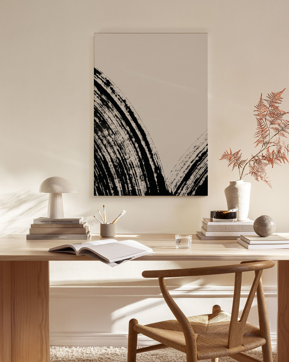 Zen Curves No2 Canvas print