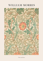 William Morris - Pink and Rose Print