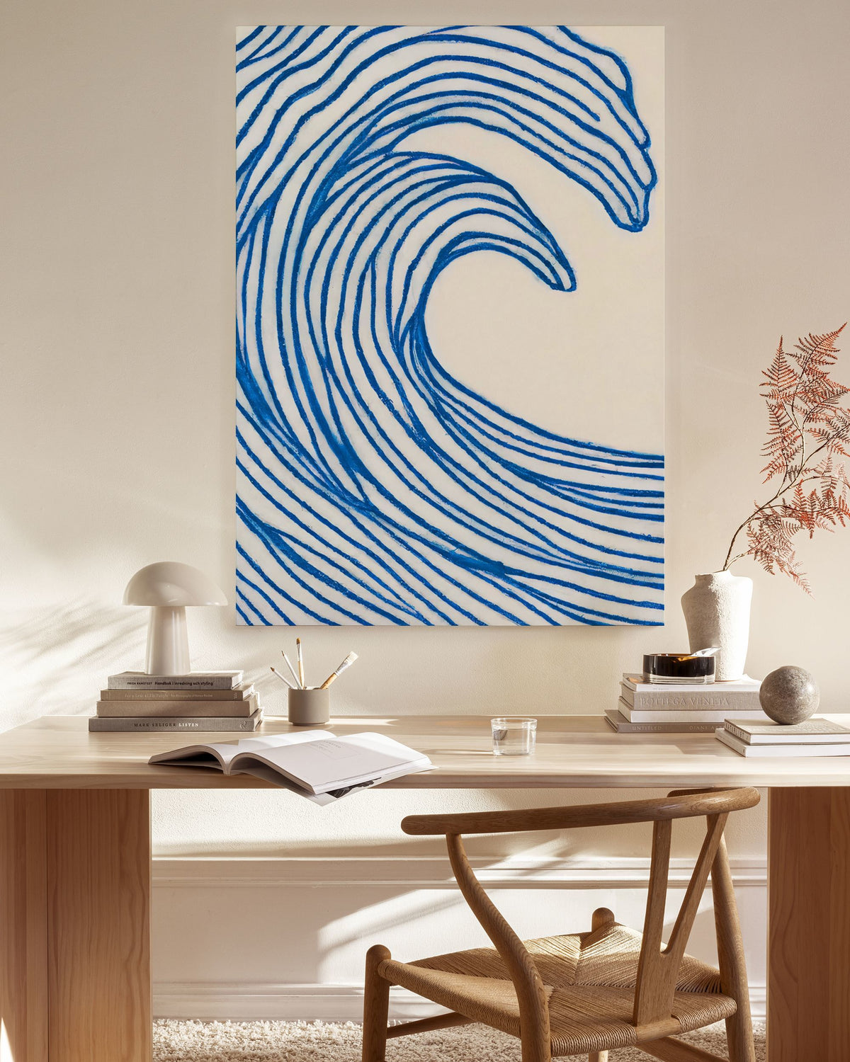 Merel Takken - Wavy Lines Canvas print