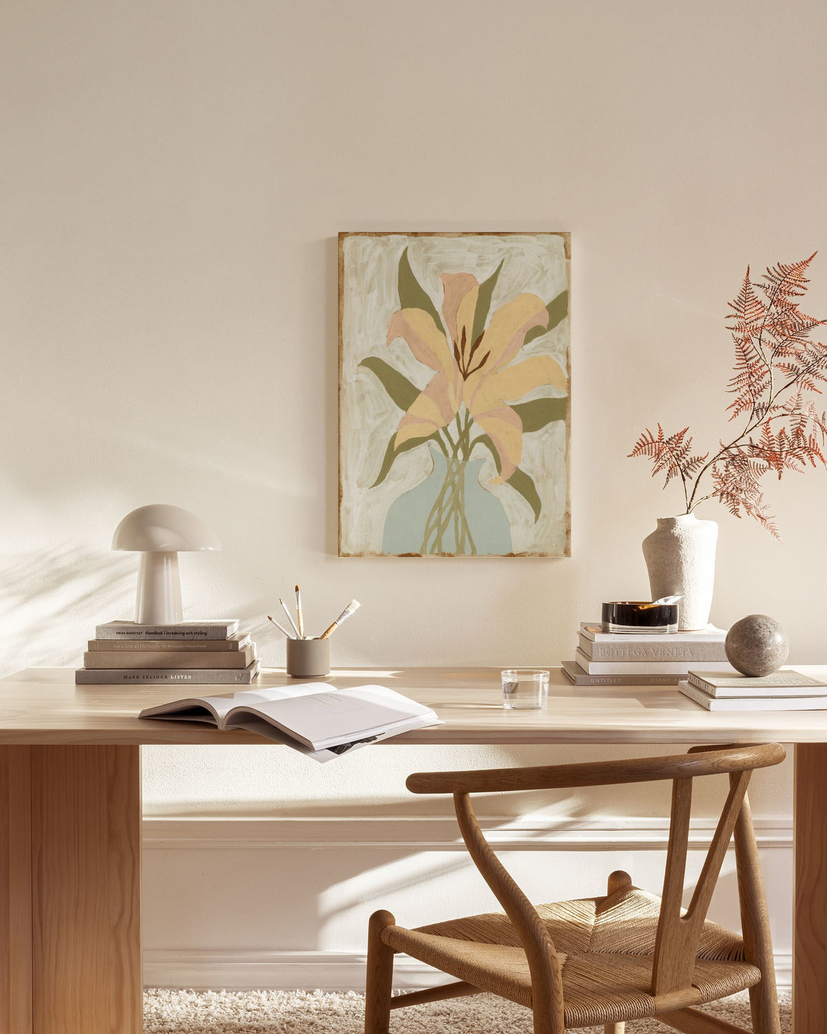 Lily in Vase Canvas print