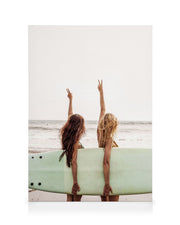 Surfer Girls Canvas print
