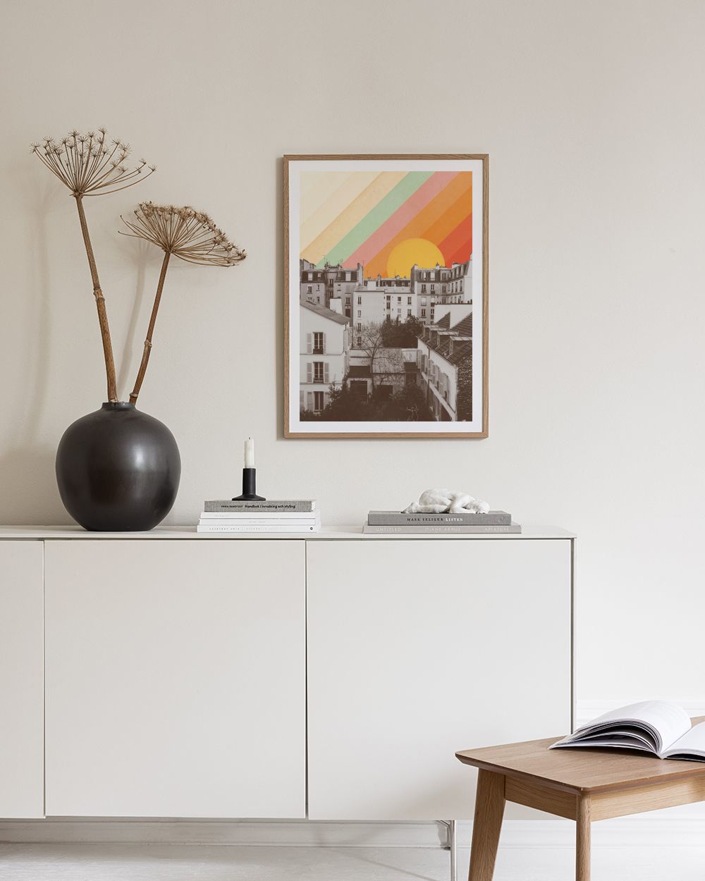 Florent Bodart - Rainbow Sky Above Paris Print