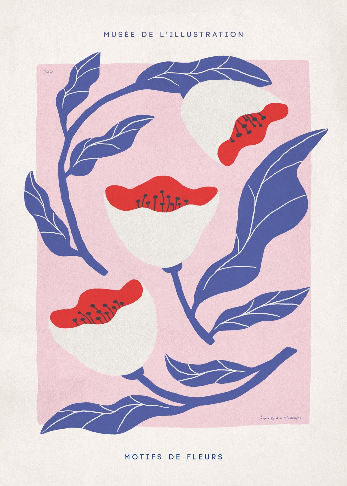 Motifs de Fleurs No2 Print