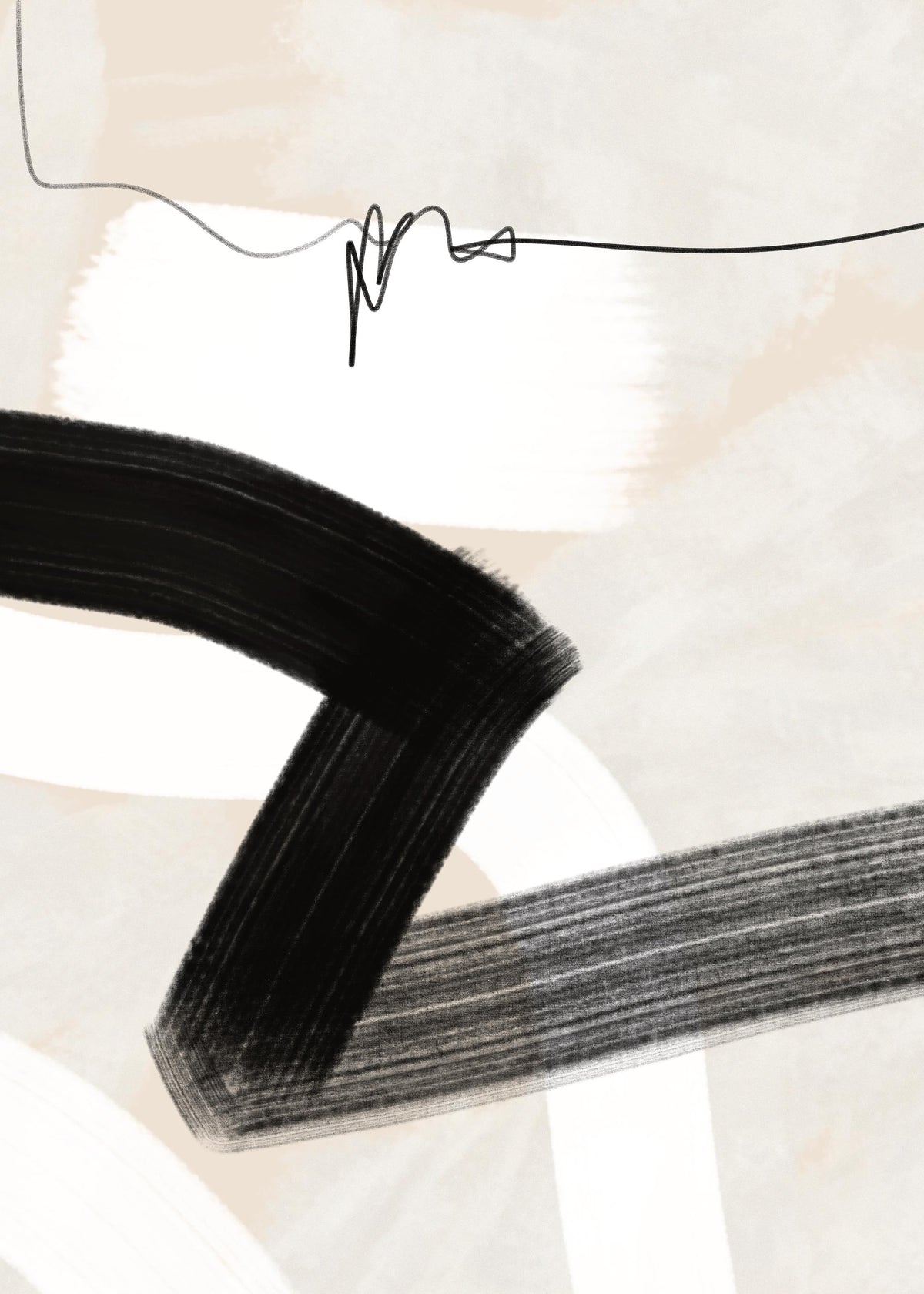 Abstract Wave No2 Print