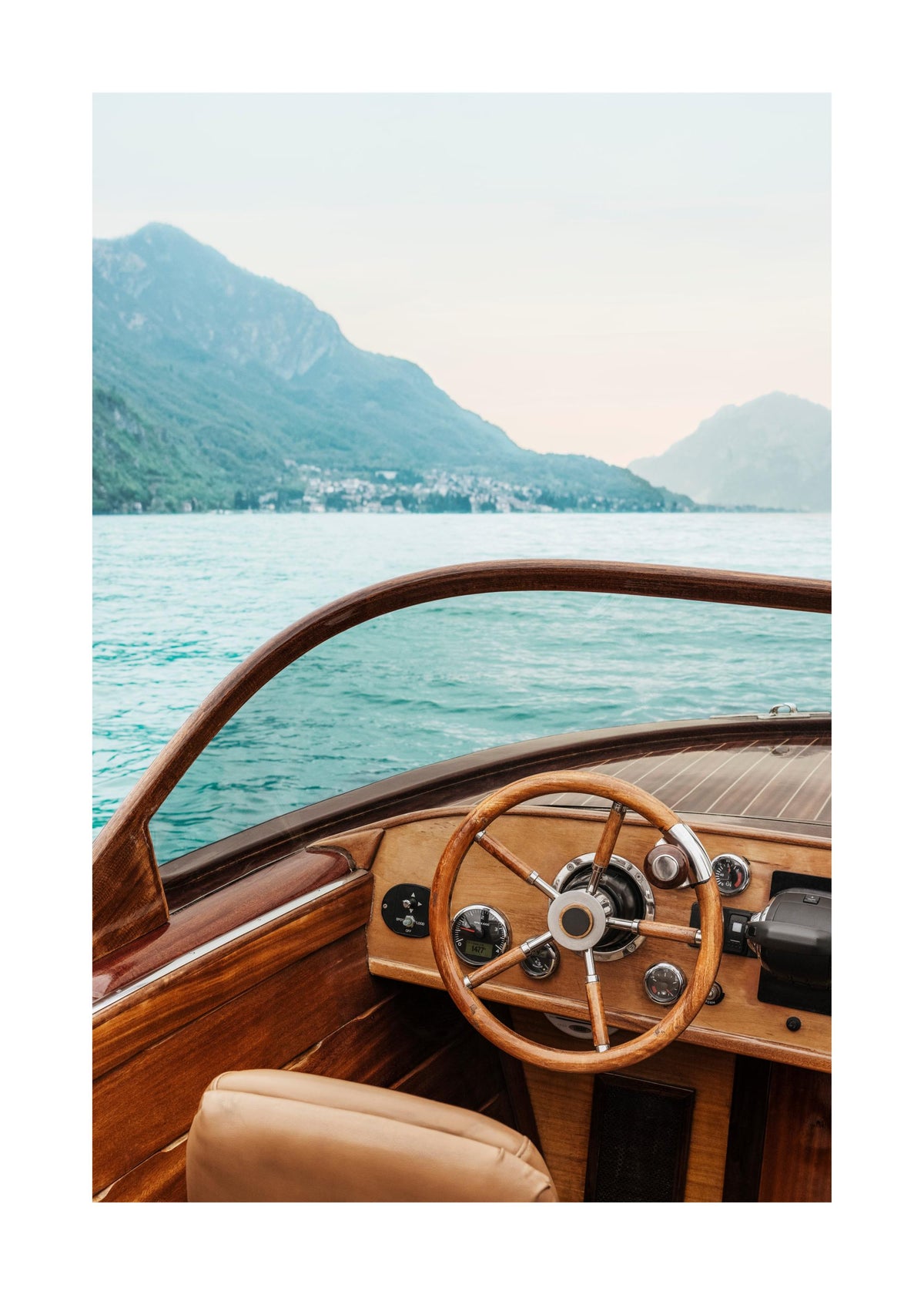 Boat on Lake Como No1 Print