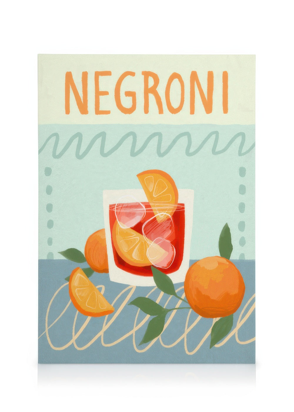 Negroni Cocktail Canvas print