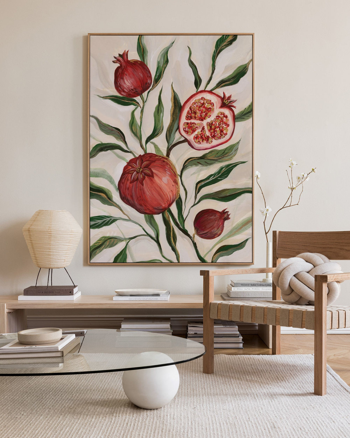Gilded Pomegranate Canvas print