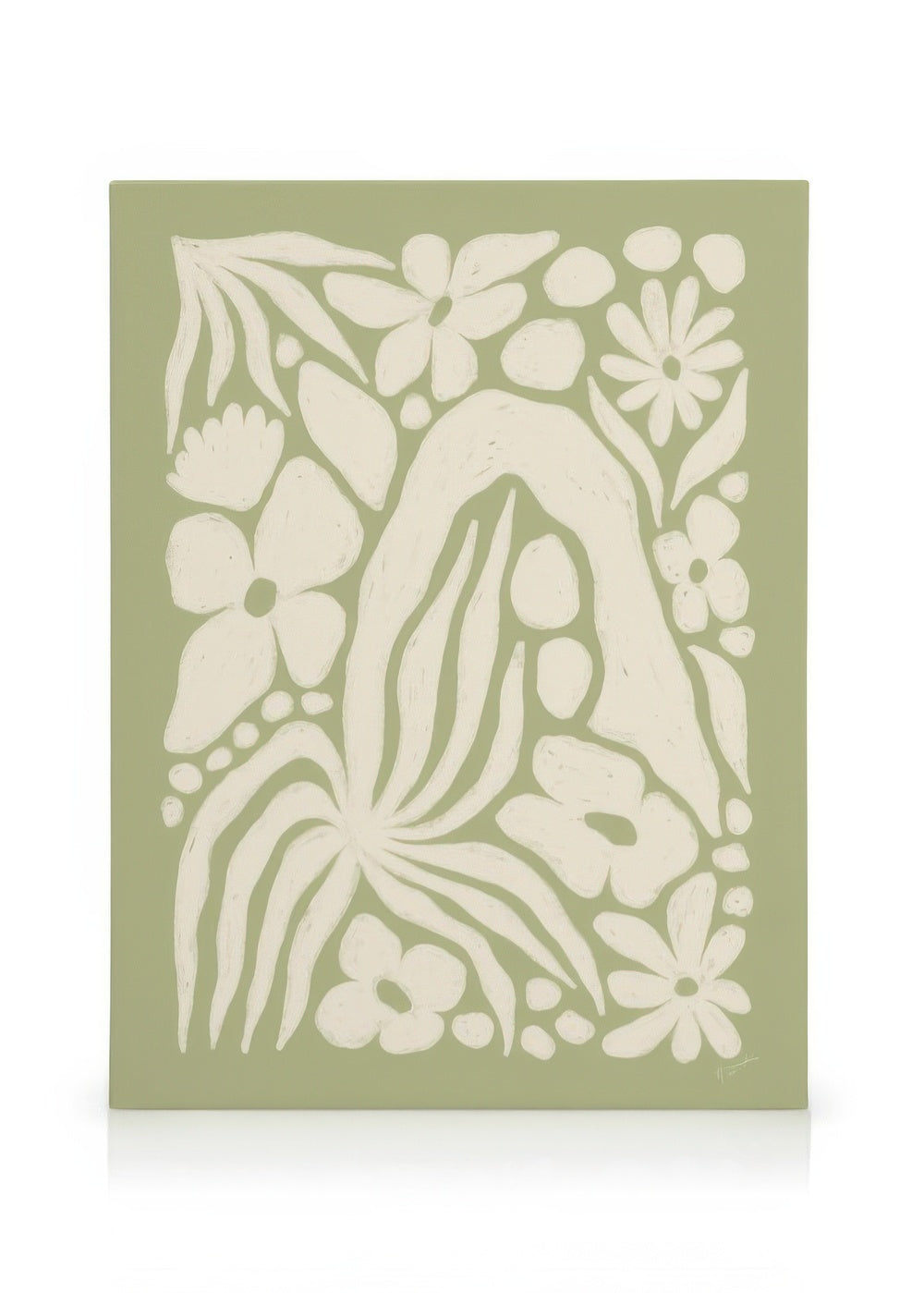 White Garden Canvas print