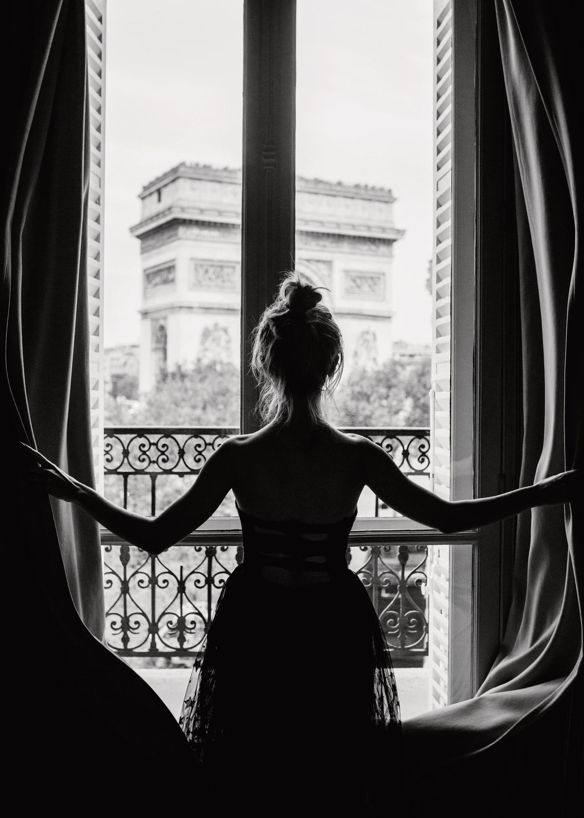 Girl In Window Print
