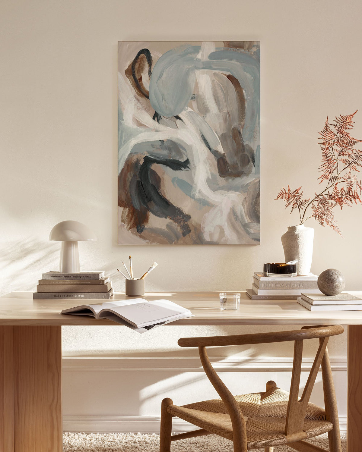 Tranquil Teal No1 Canvas print
