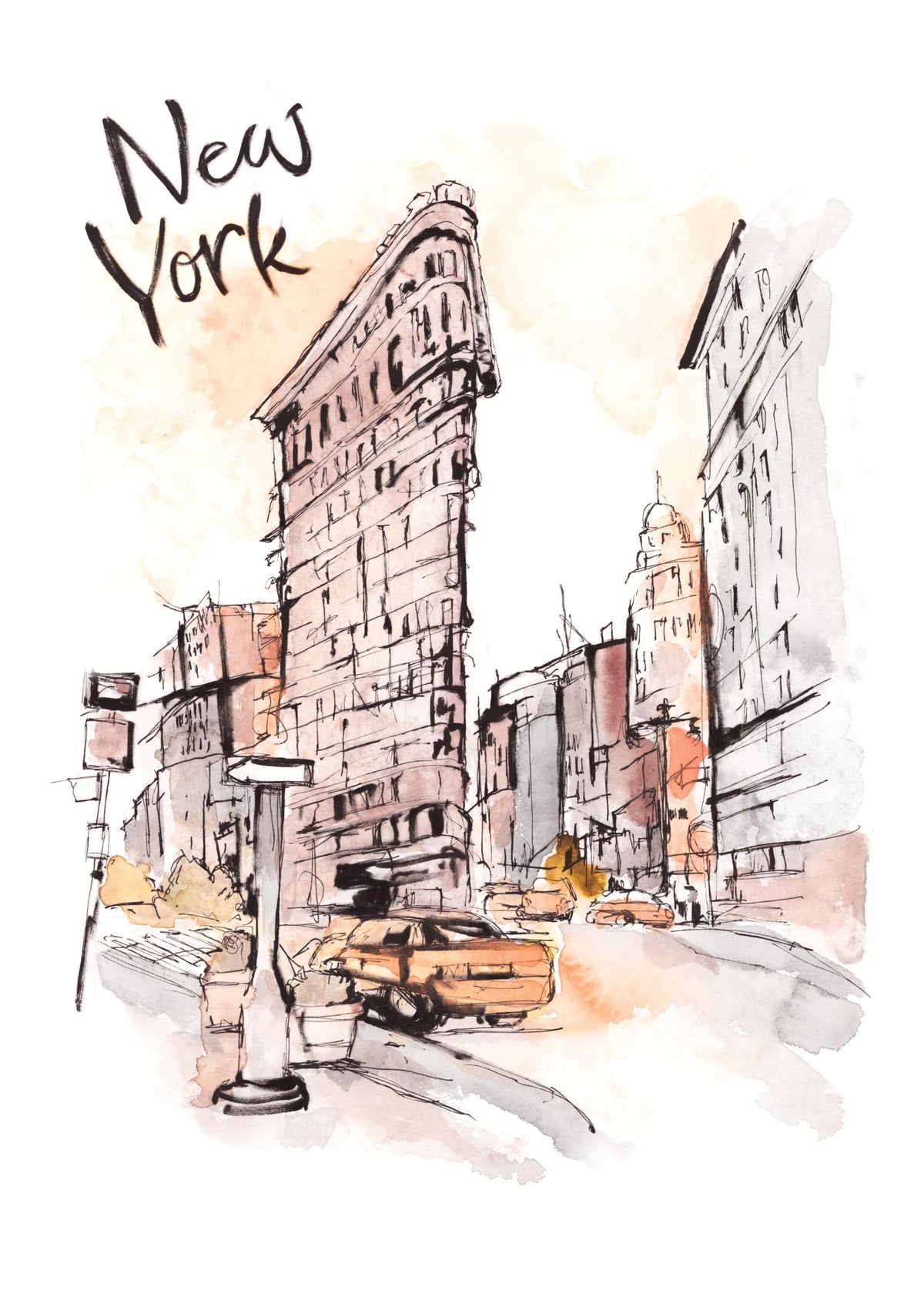Painted New York Print