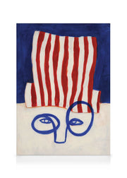 Figure In Glasses Canvas print