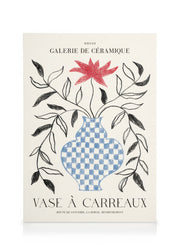 Vase à Carreaux No2 Canvas print