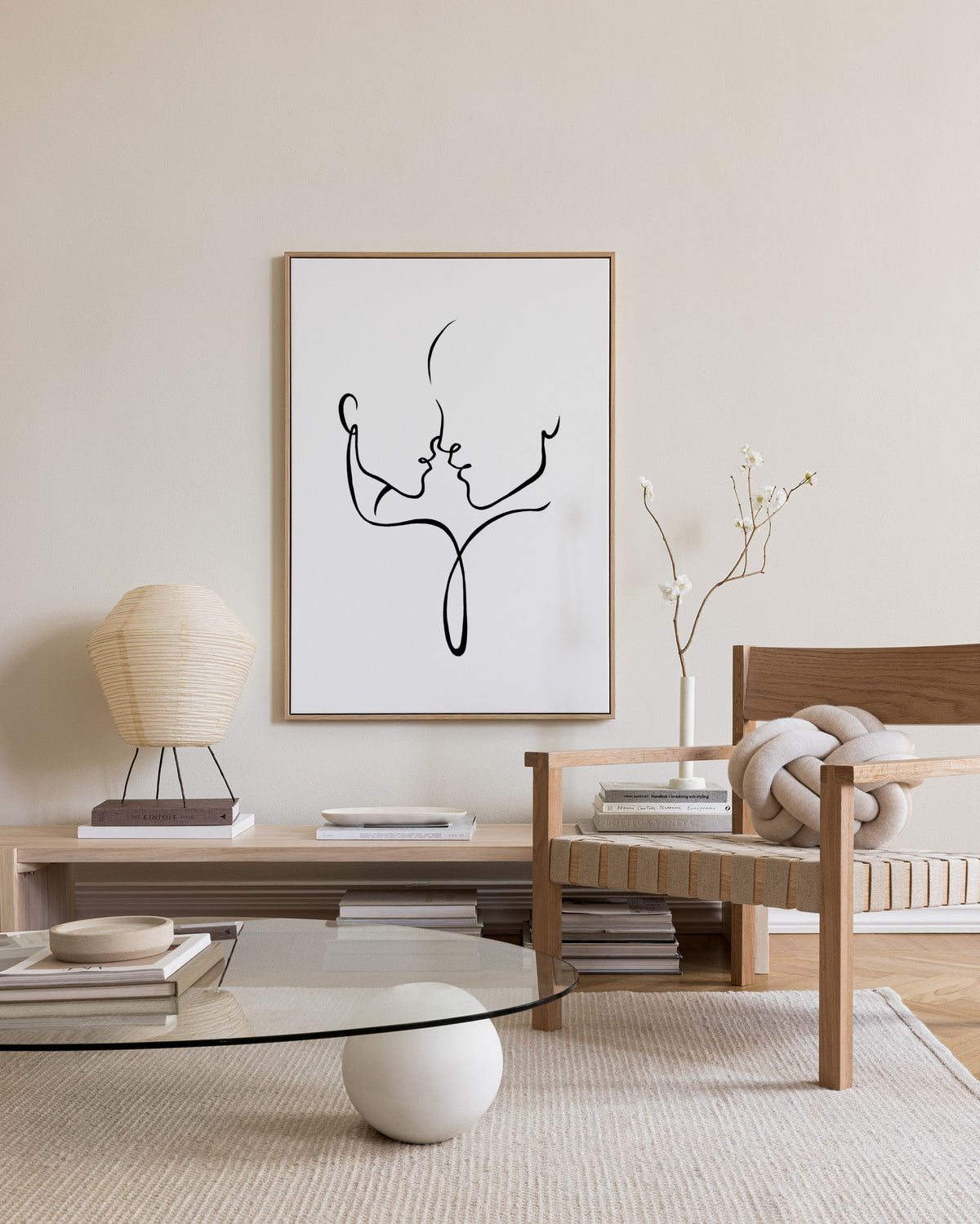 Almost Kiss Canvas print