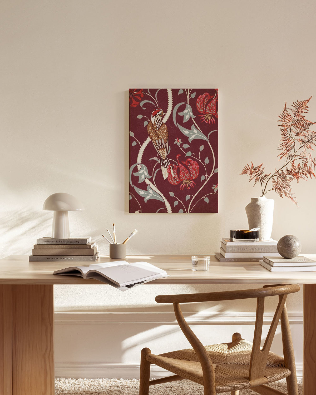 Woodpecker Garden Canvas print