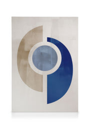 Blue Geometric No2 Canvas print