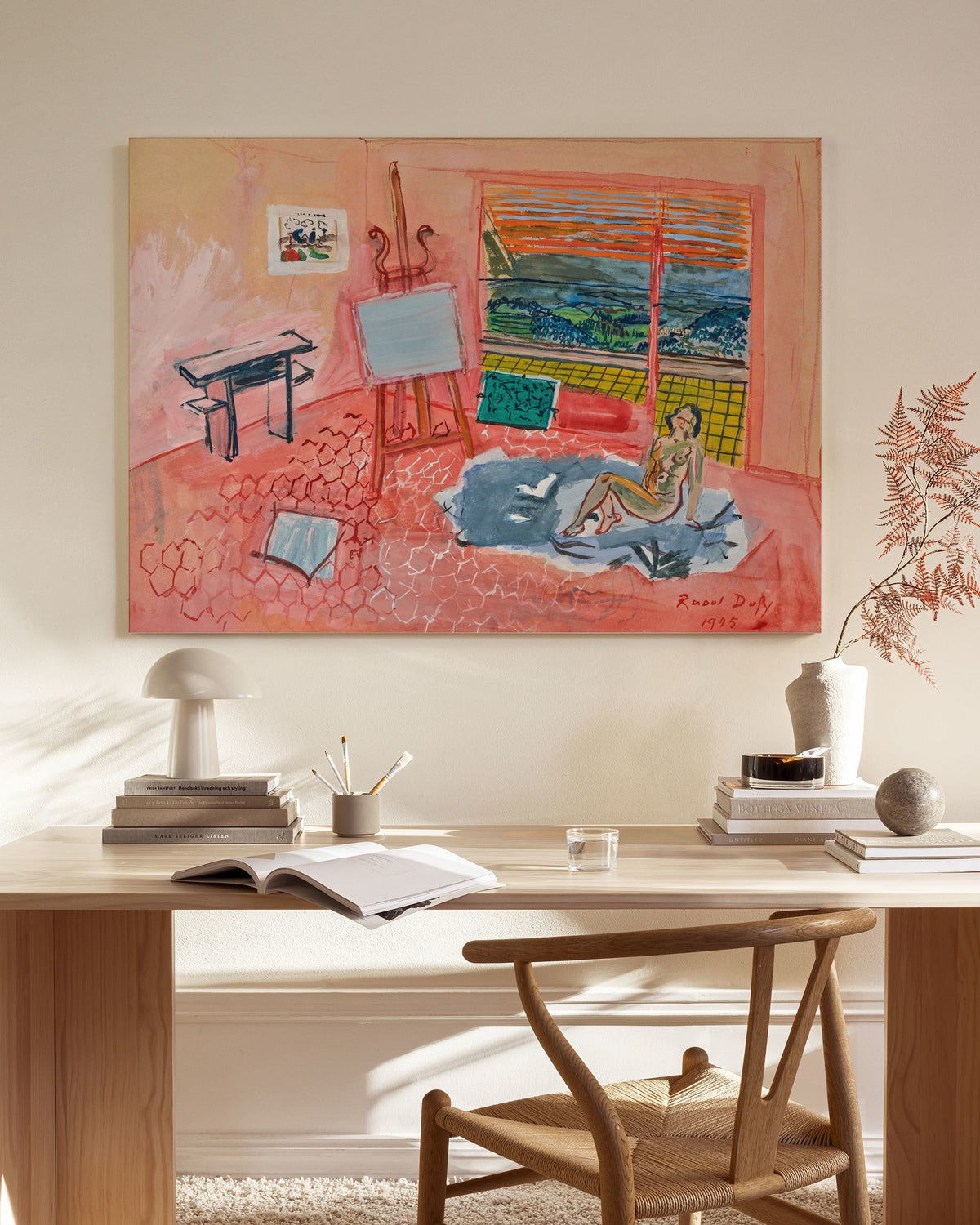 Raoul Dufy - Nude in the Red Studio Obraz na plátně