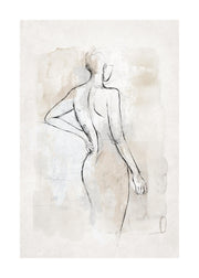 Abstract Body Sketch No2 Print