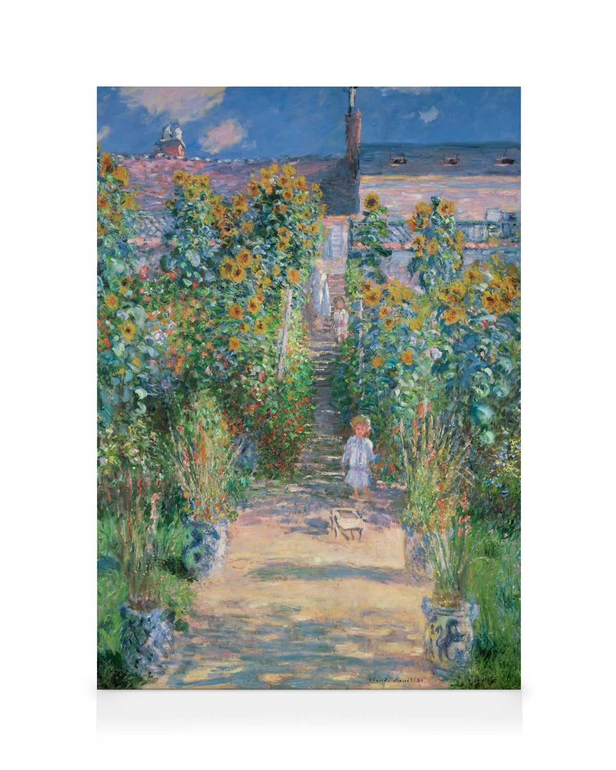 Monet - The Artist's Garden at Vétheuil Canvas print