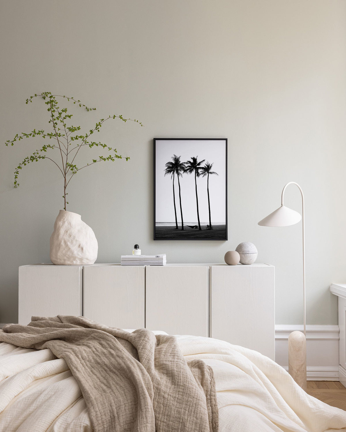 Palm Trees on Beach Canvas print