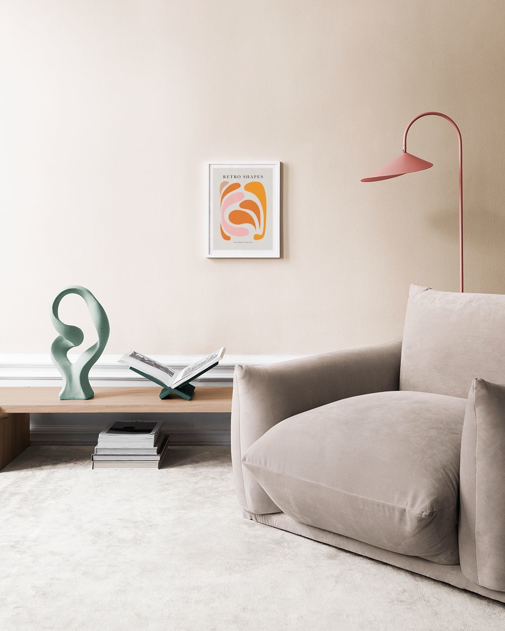 Retro Shapes No1 Print