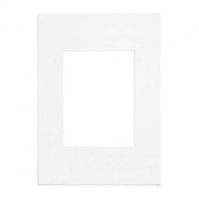 Passepartout hvid 50x70