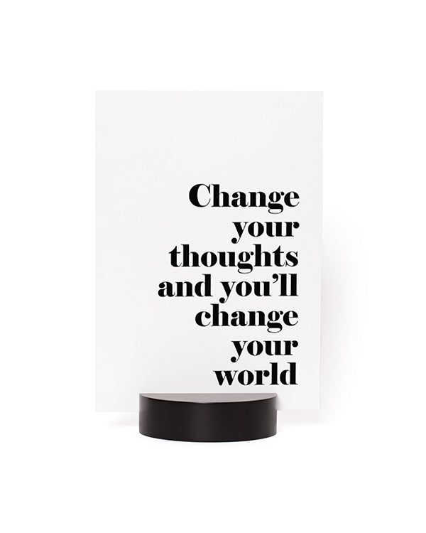 Poster Stand Black Circular