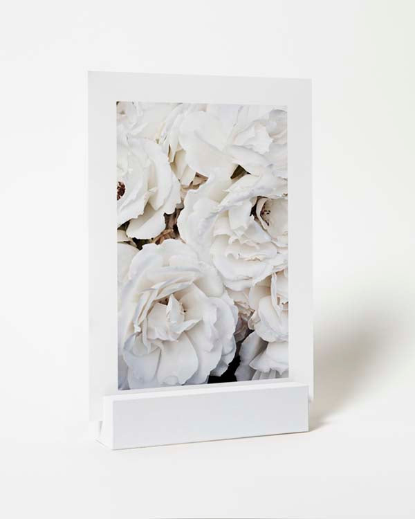 Poster Stand White Block