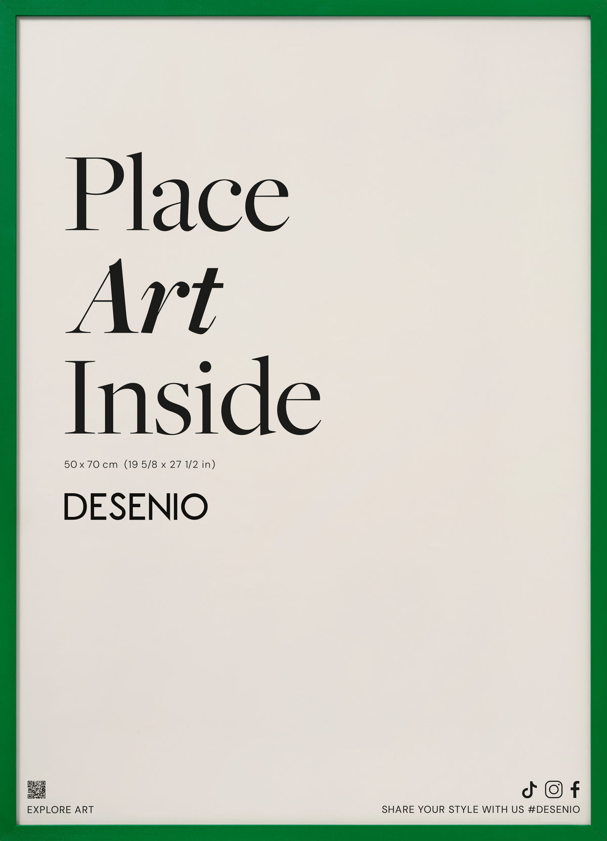 Cornice Verde, 50x70 cm
