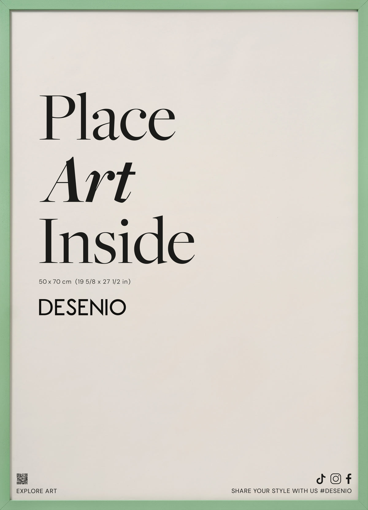 Cornice Verde, 50x70 cm
